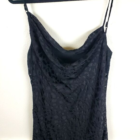 Good American Women's 04 Small Black Cheetah Animal Print Slip Evening Dress - Picture 6 of 9